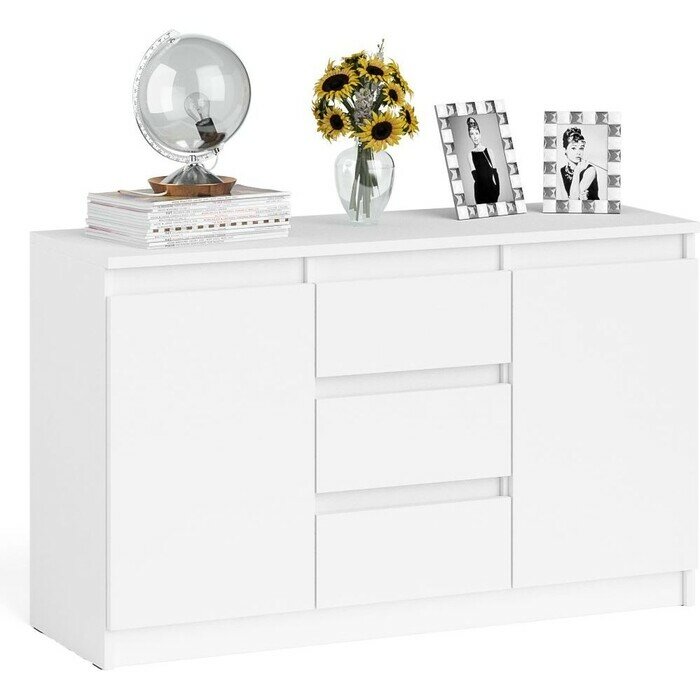 фото Комод СВК Мори МК1200.3, цвет белый (1025883)