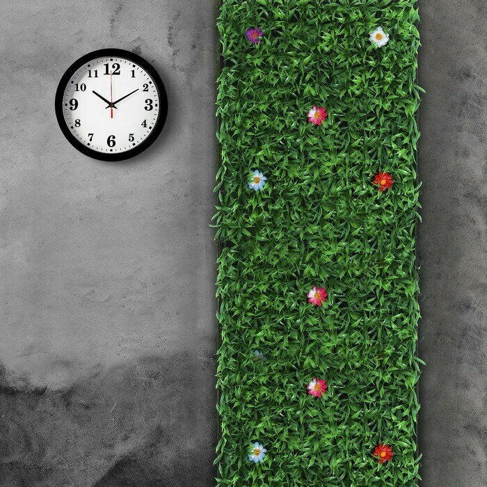 Greengo Декоративная панель 60 × 40 см «Трава с цветами» Greengo