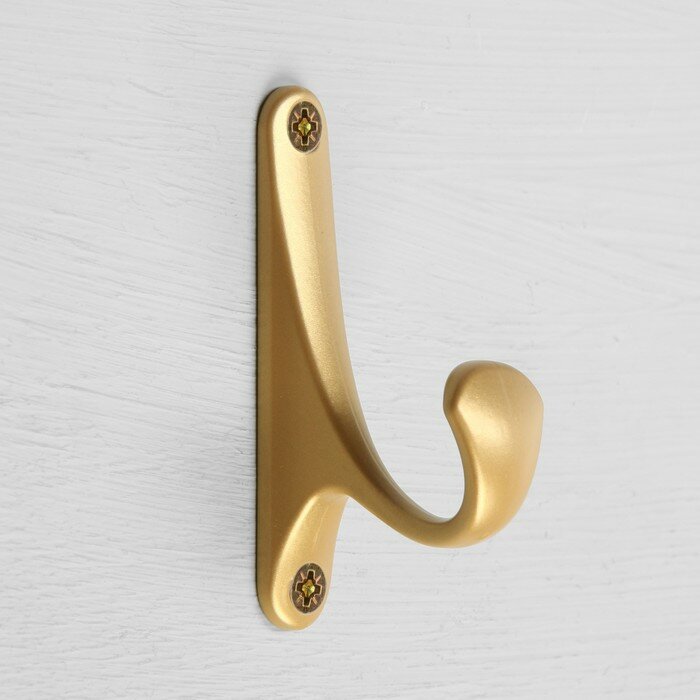 Крючок мебельный CAPPIO CLASSIC однорожковый цвет матовое золото