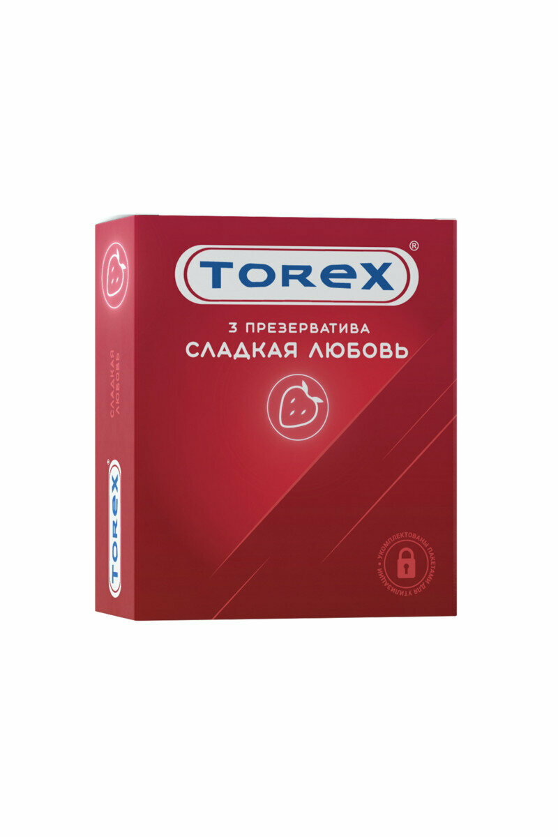 Клубничные презервативы Torex 3 шт.