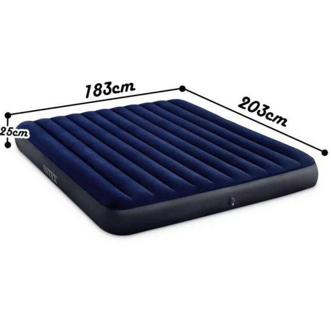 INTEX Кровать надувная Classic downy (Fiber tech) Кинг,1,83м x 2,03м x 25см, 64755 — фото 1