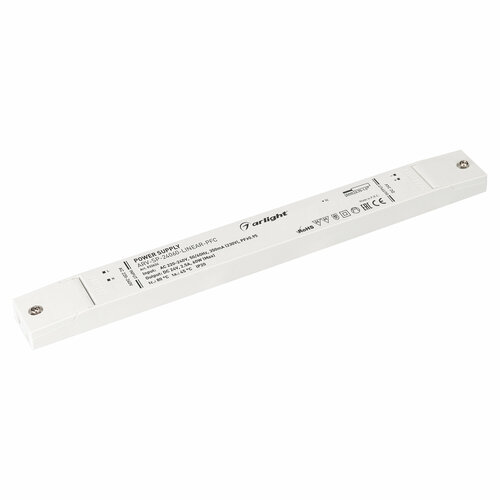 Блок питания ARV-SP-24060-LINEAR-PFC (24V, 2.5A, 60W) (Arlight, IP20 Пластик, 5 лет) Артикул 032624