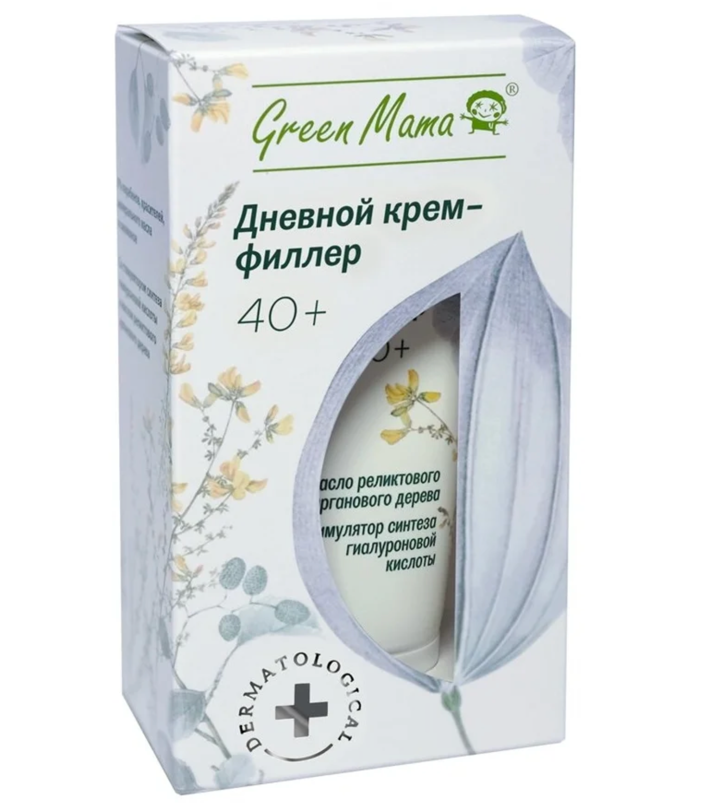 Грин Мама / Green Mama - Крем-филлер для лица дневной 40+ масло арганового дерева 50 мл