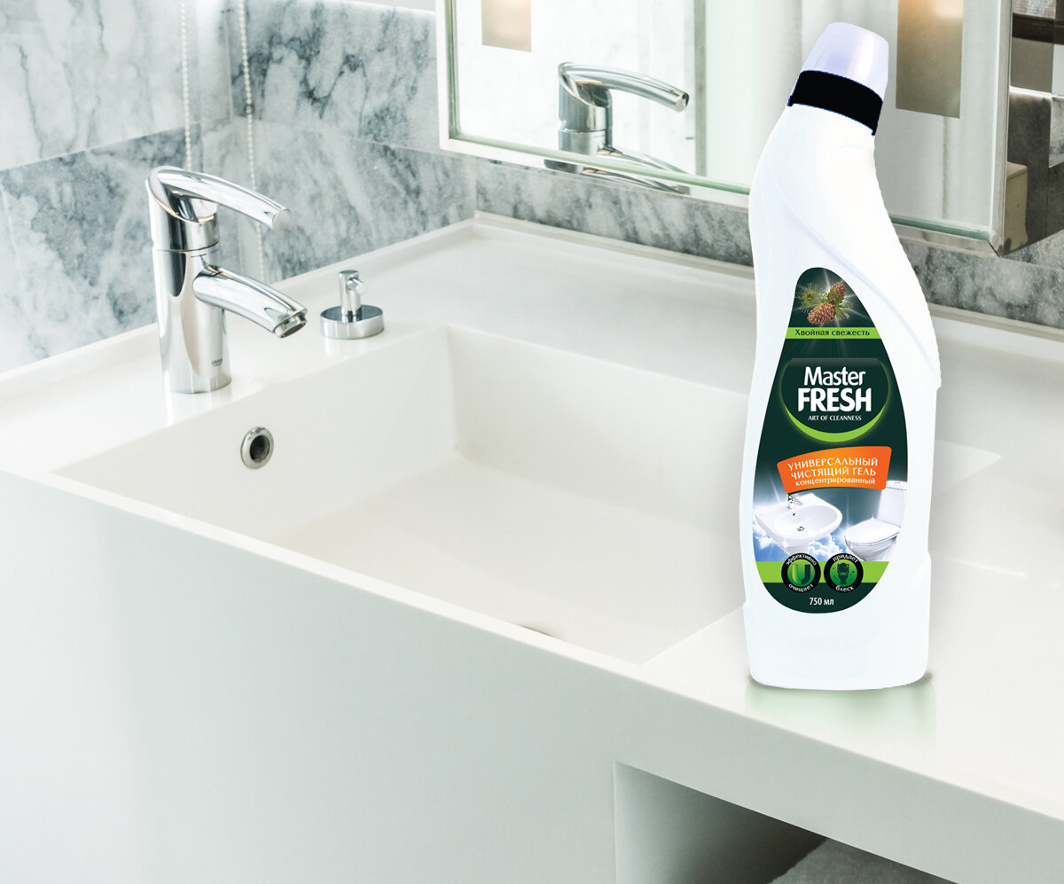фото Универсальный концентрированный гель аромат Хвойная свежесть 750г Master FRESH для ванны и туалета