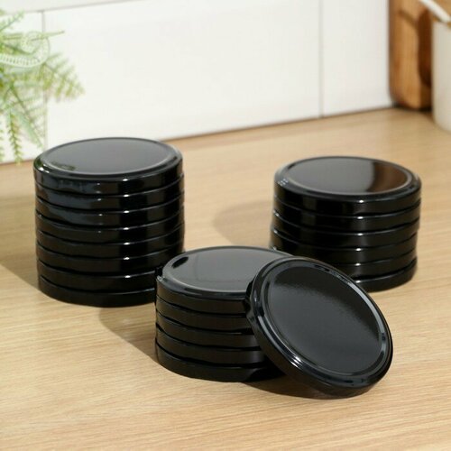 Набор крышек для консервирования Ночь ТО-82 мм металл цвет черный 20 шт 644₽