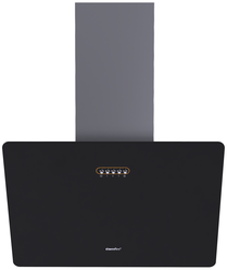 Вытяжка кухонная наклонная Comfee CHA610GB, 60 см, 3 скорости, 500м³/ч, черное стекло
