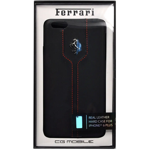 Чехол-накладка на iPhone 6 Plus/6S Plus Ferrari кожаная