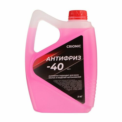 Crionic Антифриз CRIONIC - 40, красный G12++, 3 кг