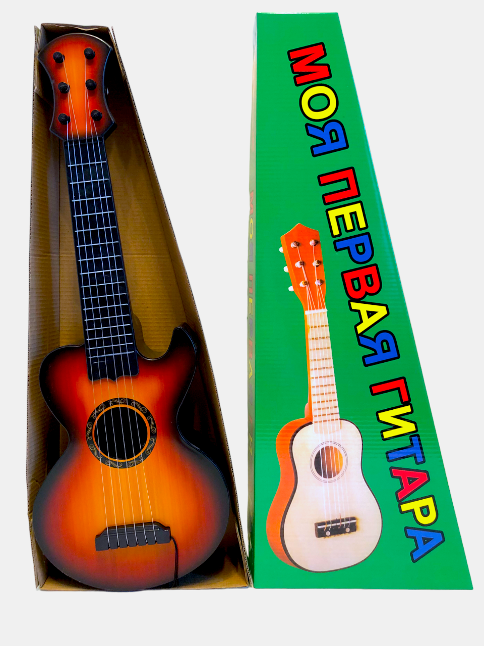 Детская гитара пластиковая (6 струн) — фото 1