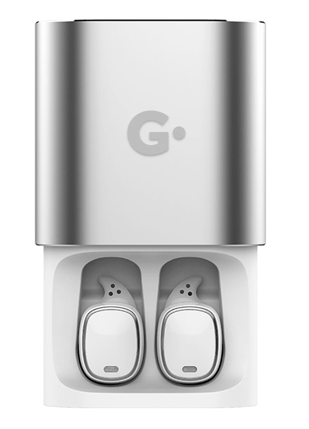 Беспроводные BLUETOOTH наушники GEOZON TWS G-Sound Cube (silver)