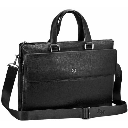 Портфель фактура зернистая, черный