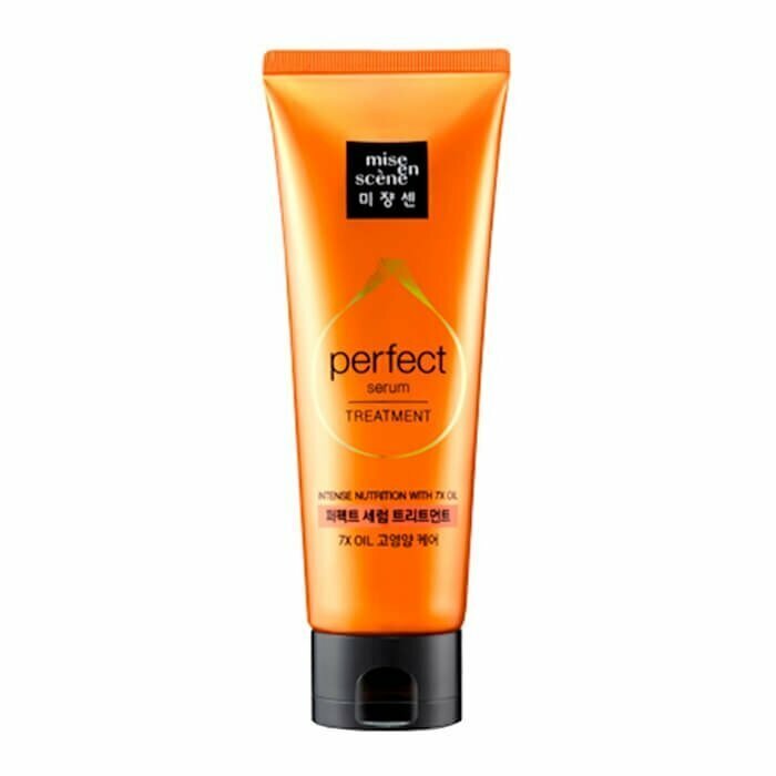 Питательная маска с маслами для поврежденных волос Mise En Scene Perfect Serum Treatment Pack 330ml - фото №17