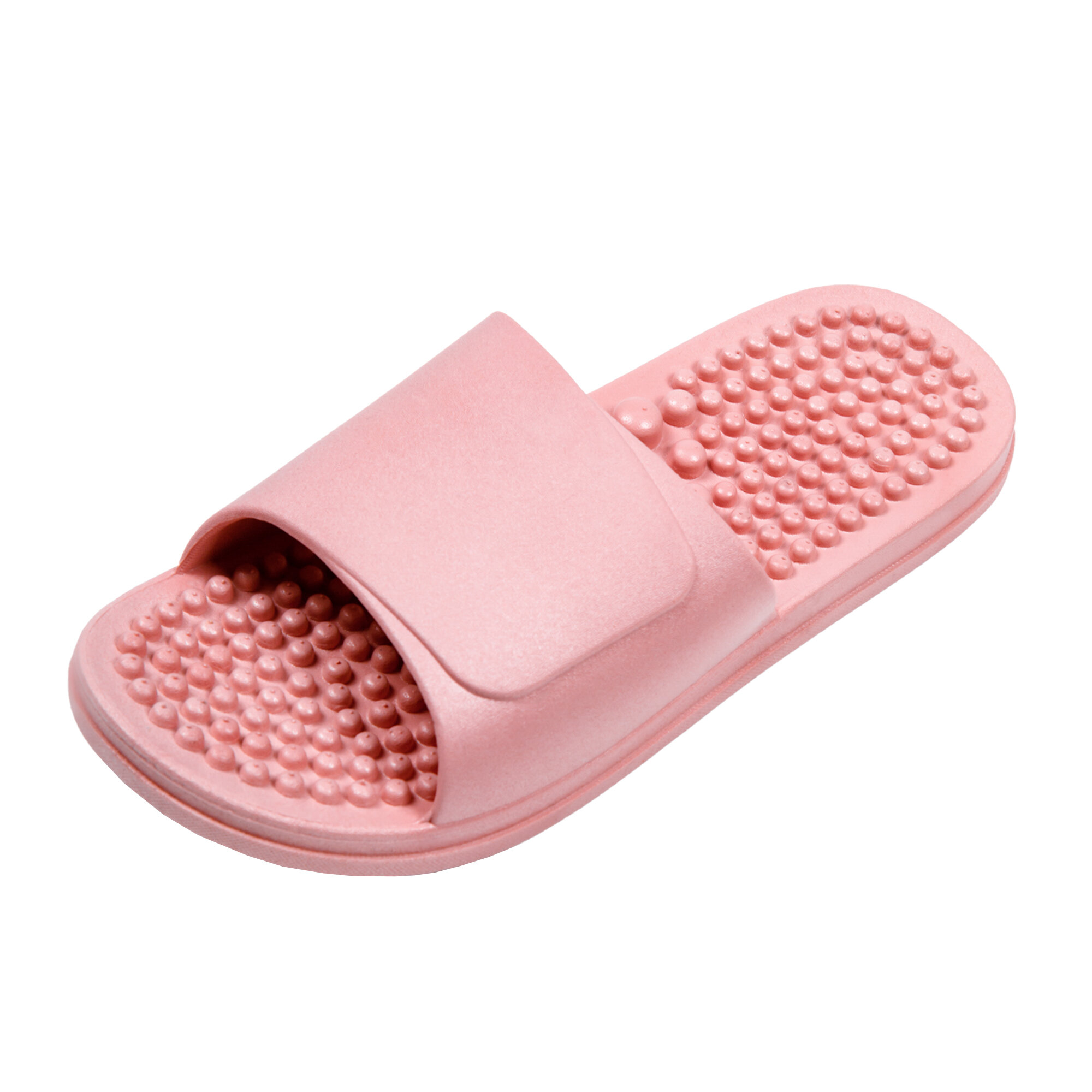 Тапочки с массажным эффектом AMARO HOME Healthy Feet Открытый нос (Розовый) 42-43, pink - фотография № 8