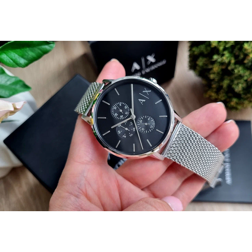 Наручные часы Armani Exchange Cayde, серебряный, черный