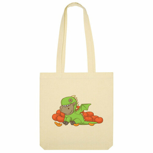 Сумка шоппер Us Basic, бежевый сумка девушка с мандаринами бежевый