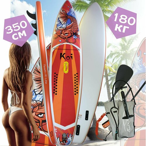 SUP-доска - САПборд - SUP board JS KOI 11.5 Весь комплект. 350x83х15 см сапборд доска для sup серфинга nonstopika js board синий жёлтый