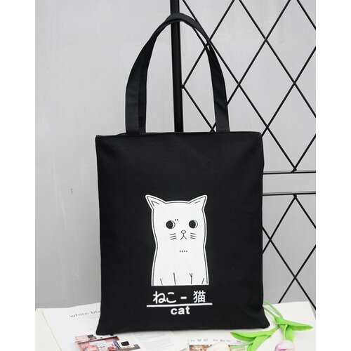 фото Сумка шоппер rus-0830, фактура гладкая, черный ibrico