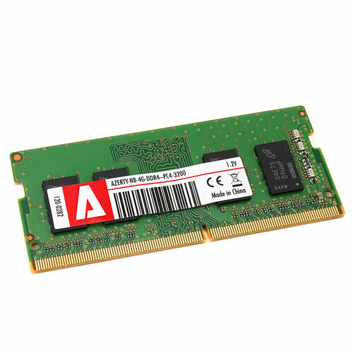 Оперативная память для ноутбука SODIMM 4 Gb Azerty DDR4 3200 МГц 226800₽