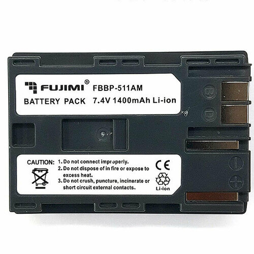 аккумулятор fujimi fbbp 511am для цифровых фото и видеокамер 1400 mah Аккумулятор FUJIMI BP-511A для Canon