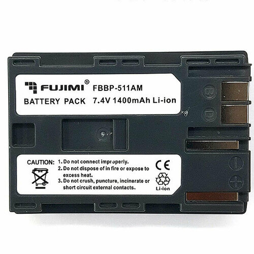 Аккумулятор FUJIMI BP-511A для Canon аккумулятор для камеры canon bp 511a 2500 mah