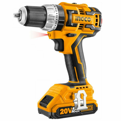 Дрель-шуруповерт INGCO CIDLI20608 20В Li-Ion бесщеточная 2 аккумулятора 2539000₽