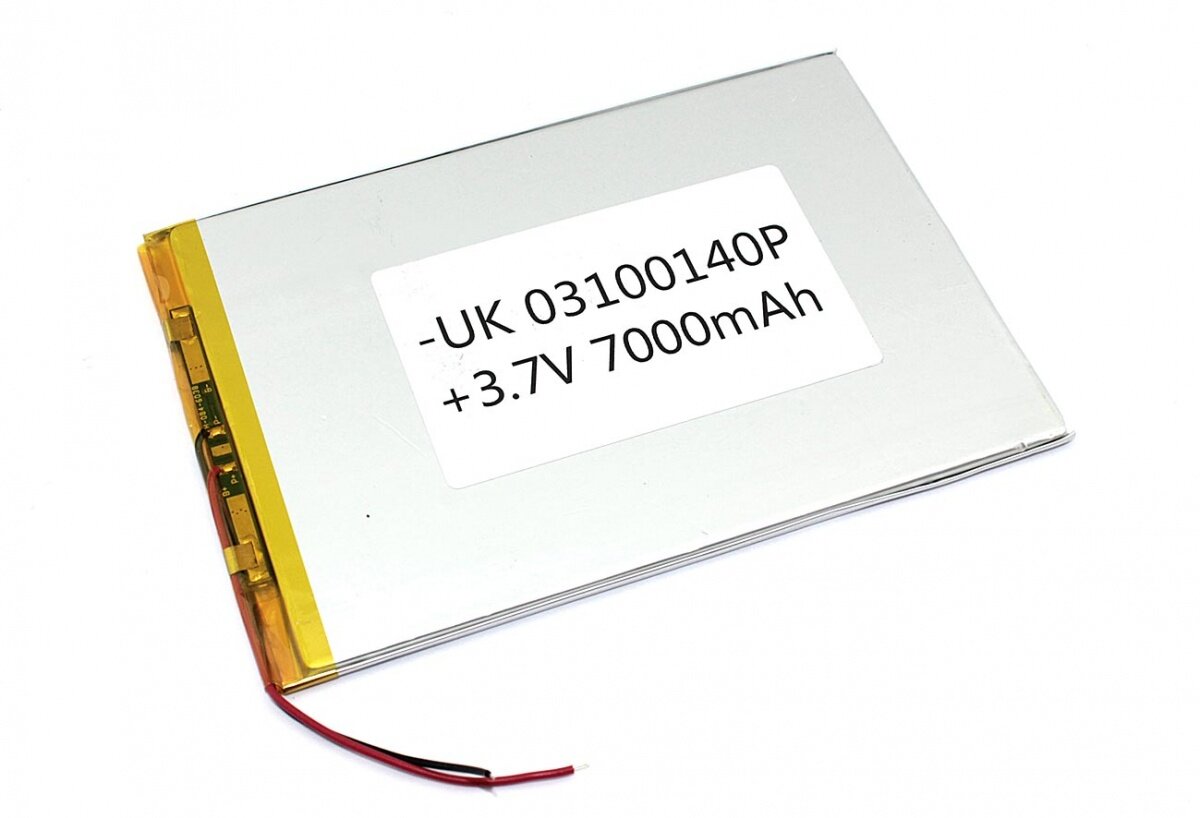 Аккумулятор Li-Pol (батарея) 3x100x140mm 2pin 3.7V/7000mAh