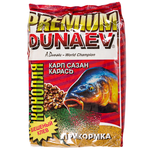 Прикормка Dunaev Premium Карп-Сазан конопля прикормка dunaev premium карп сазан конопля 1 кг