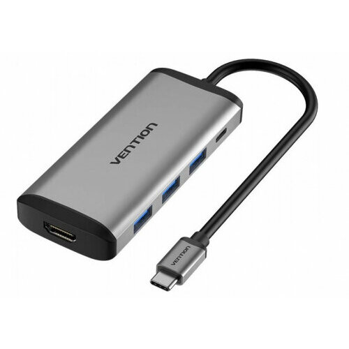 Мультифункциональный хаб Vention USB Type C 5 в 1 (CNBHB) хаб j5create usb 3 1 type c на 3 usb type a 3 0 с картридером