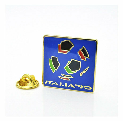 Значок FC чемпионат мира по футболу 1990 (Италия) эмблема синяя