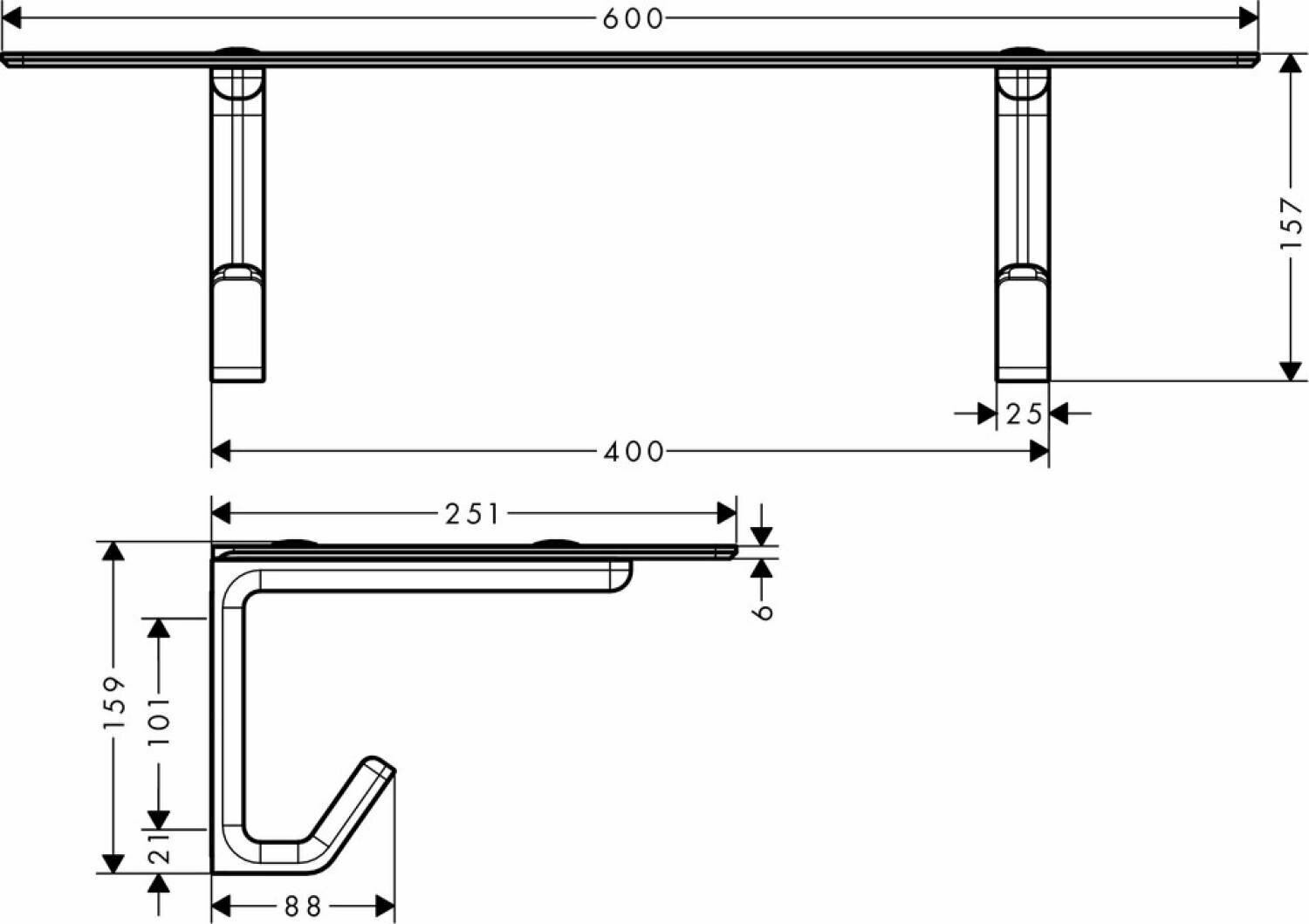 Полка Axor 42842000 - фото №2