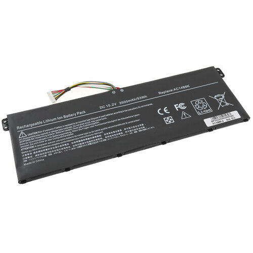 Аккумулятор AC14B8K для Acer Chromebook 11 CB3-111, ES1-111, V5-132, ES1-512, ES1-520, ES1-521, ES1-531 (15.2V 3500mAh)