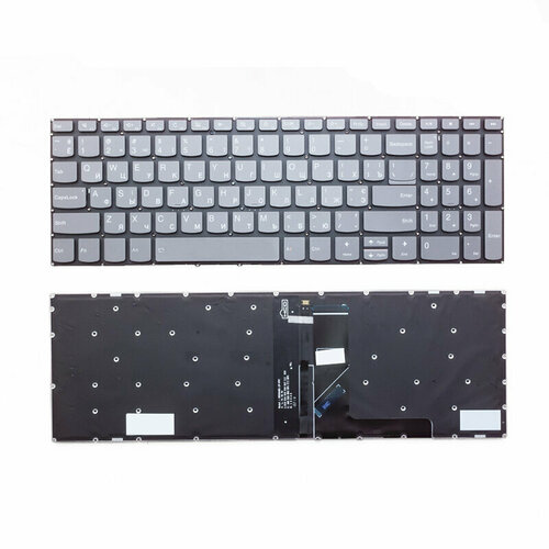 Клавиатура для ноутбука Lenovo ideapad 330s 15 серая без рамки, с подсветкой вентилятор кулер для ноутбука lenovo v330 15isk v330 15ikb org p n dfs531005pl0t fk8h