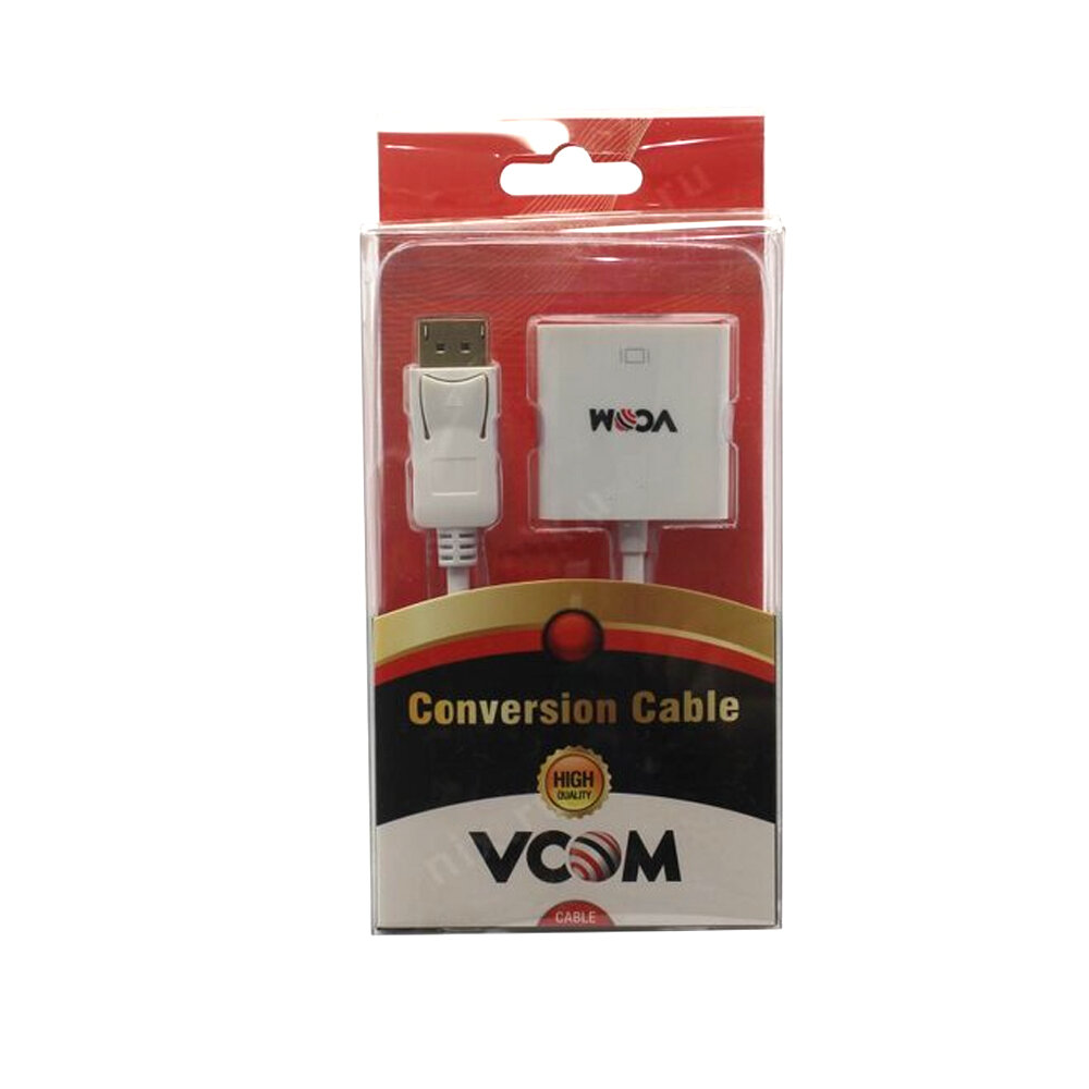 Переходник DisplayPort to VGA F 0.15м VCOM CG603 VCOM Telecom - фото №9