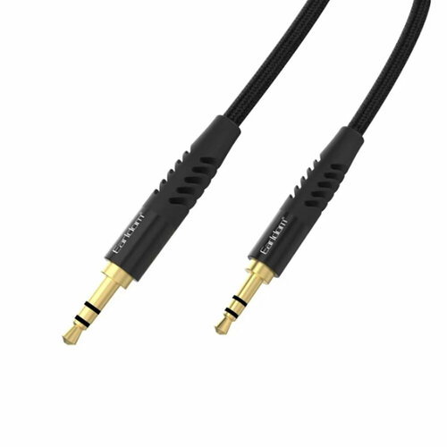 Кабель AUX, Jack 3,5mm(m) - Jack 3,5mm(m) Earldom ET-AUX47, 1.0м, цвет: чёрный провод соединительный kicx aux 35jj 1 ss wh