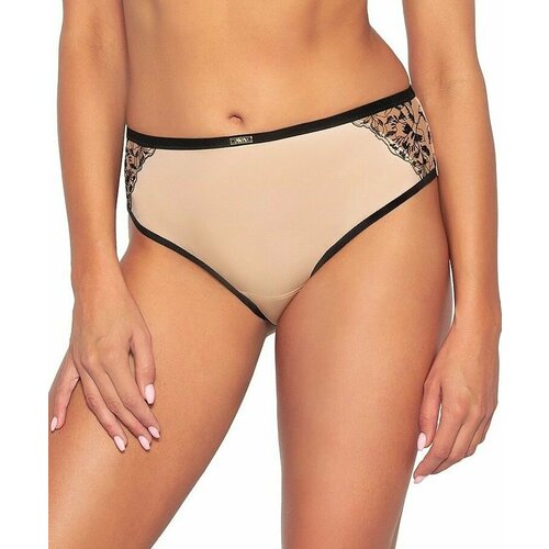 фото Трусы ava lingerie, размер m, черный, бежевый
