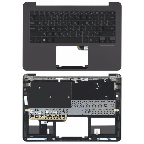 Клавиатура для Asus ZenBook UX305CA топкейс, черная