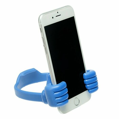 подставка для телефона для женщины цвет голубой Подставка для телефона LuazON, в форме рук, регулируемая ширина, синяя