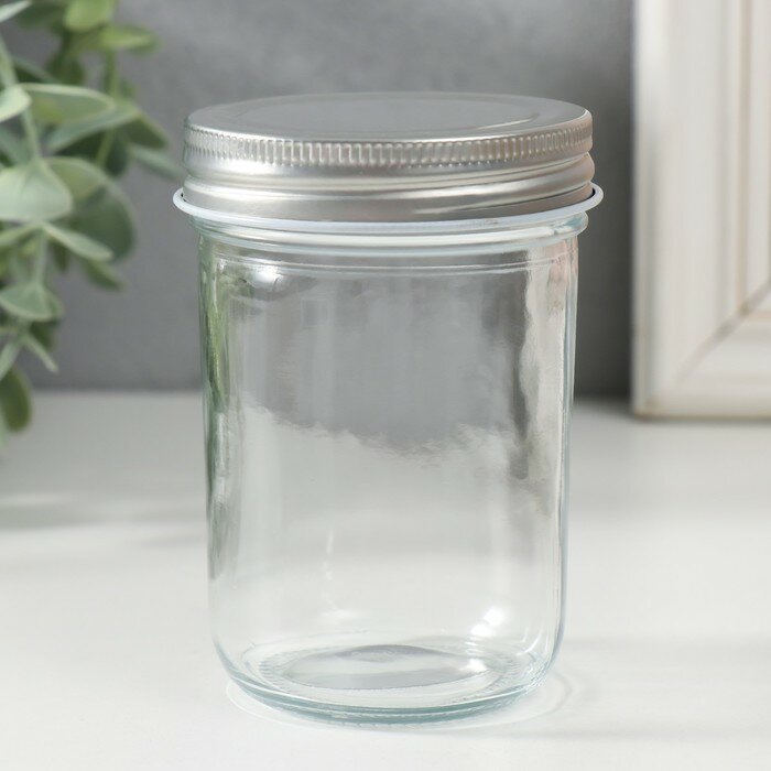 фото Sima-land Банка для свечей стекло с крышкой "Прозрачность" 250 мл 7х7х9,5 см