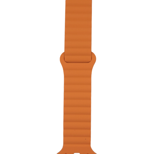 Магнитный силиконовый ремешок Back Loop для Apple Watch 38/40/41мм, Gray Orange