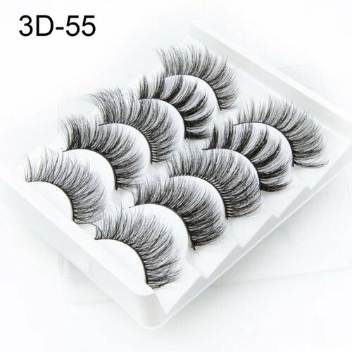 Накладные ресницы NAGARAKU 3D-55 huda beauty faux mink lash накладные ресницы jade