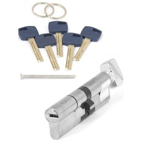 Цилиндр (Личинка замка) Apecs Premier XR-110(50C/60)-C15-NI, никель, ключ-вертушка(С)