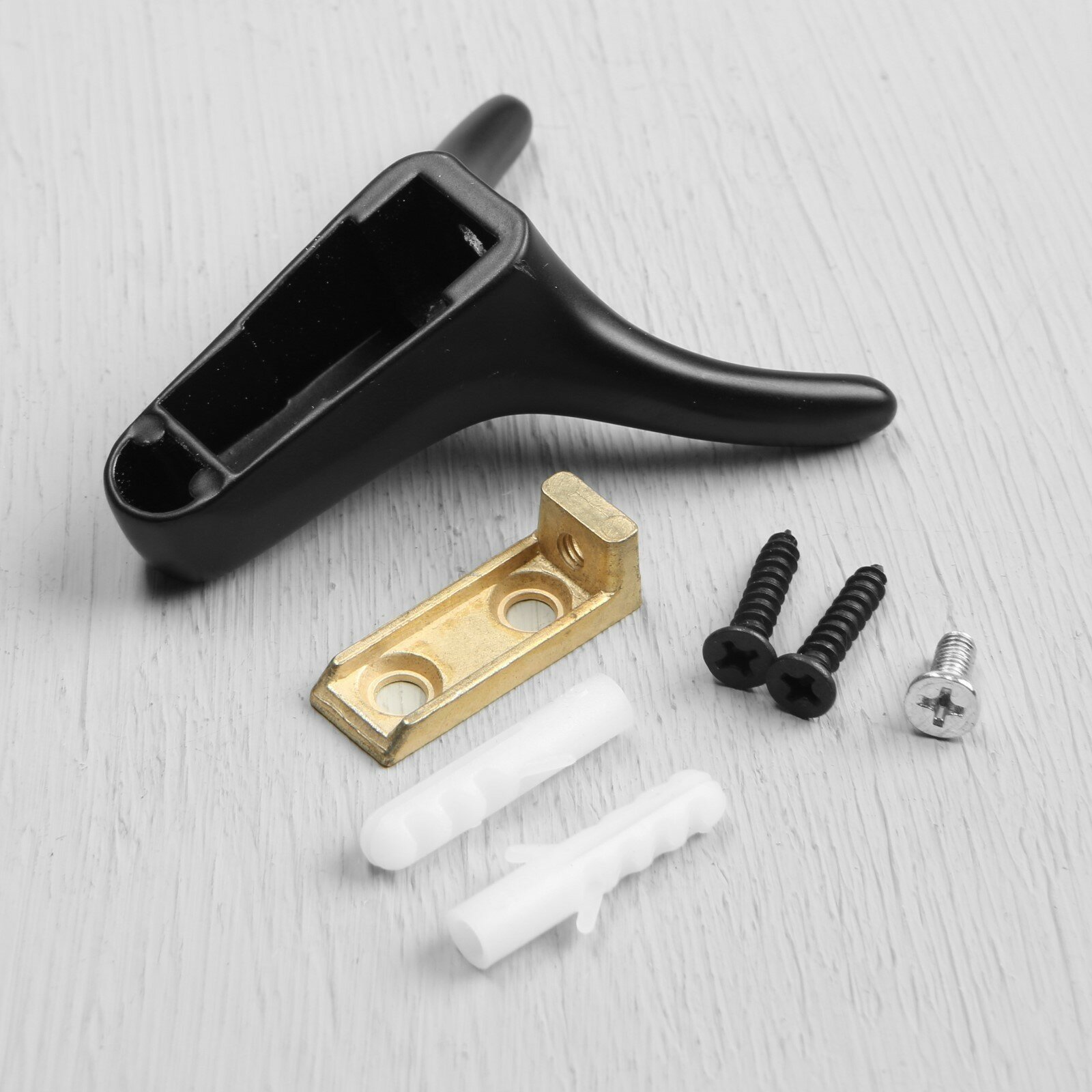 Крючок мебельный CAPPIO OX, двухрожковый, цвет черный - фотография № 6