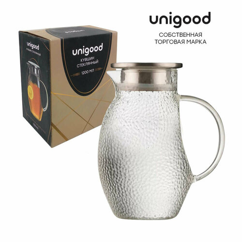 Кувшин 1.2 л Unigood стеклянный hm-pc37