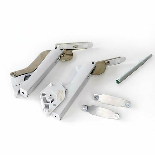 Подъёмный механизм открывания фасада ФриСпейс PtO Комплект, тип D, белый/никель
