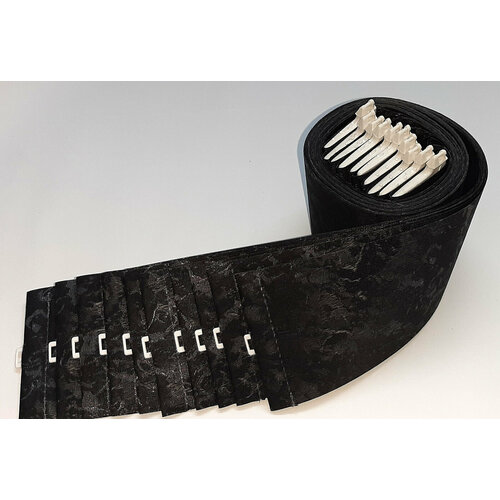 Ламели для вертикальных жалюзи Айс New 180 см х 10 шт, Черный