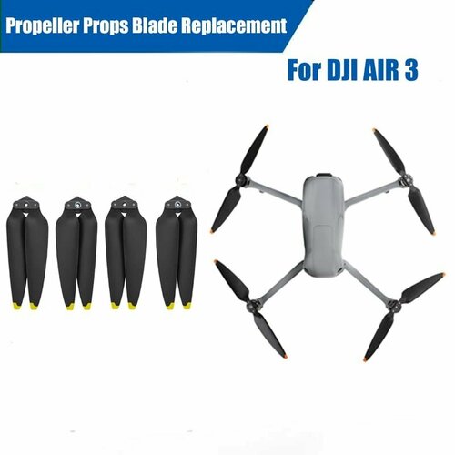 Комплект лопастей для дрона квадрокоптера DJI Air3 7238 low noise propellers for dji air 2s drone quick release props wing fan cw ccw replacement accessoriess in stock