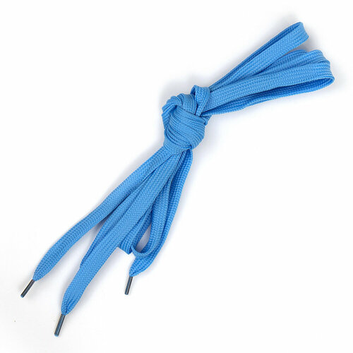 Шнурки TBY плоские 08мм SLF060 цв. голубой длина 130 см уп.10шт