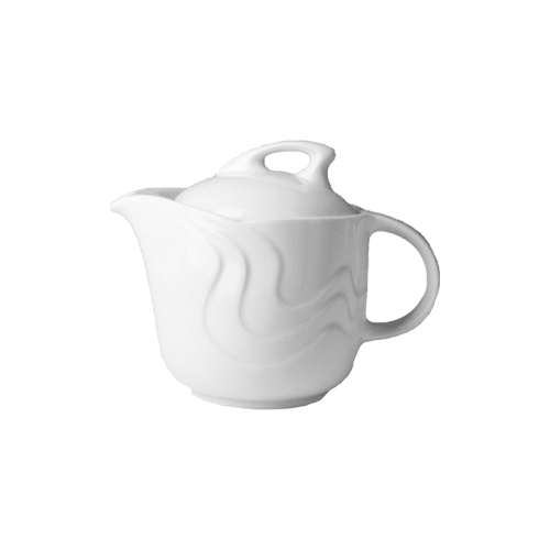Чайник с крышкой «Мелодия»; фарфор;1,175л; D=22,9, H=15,7, B=21,5см; белый, G. Benedikt Karlovy Vary, QGY - MEL4011