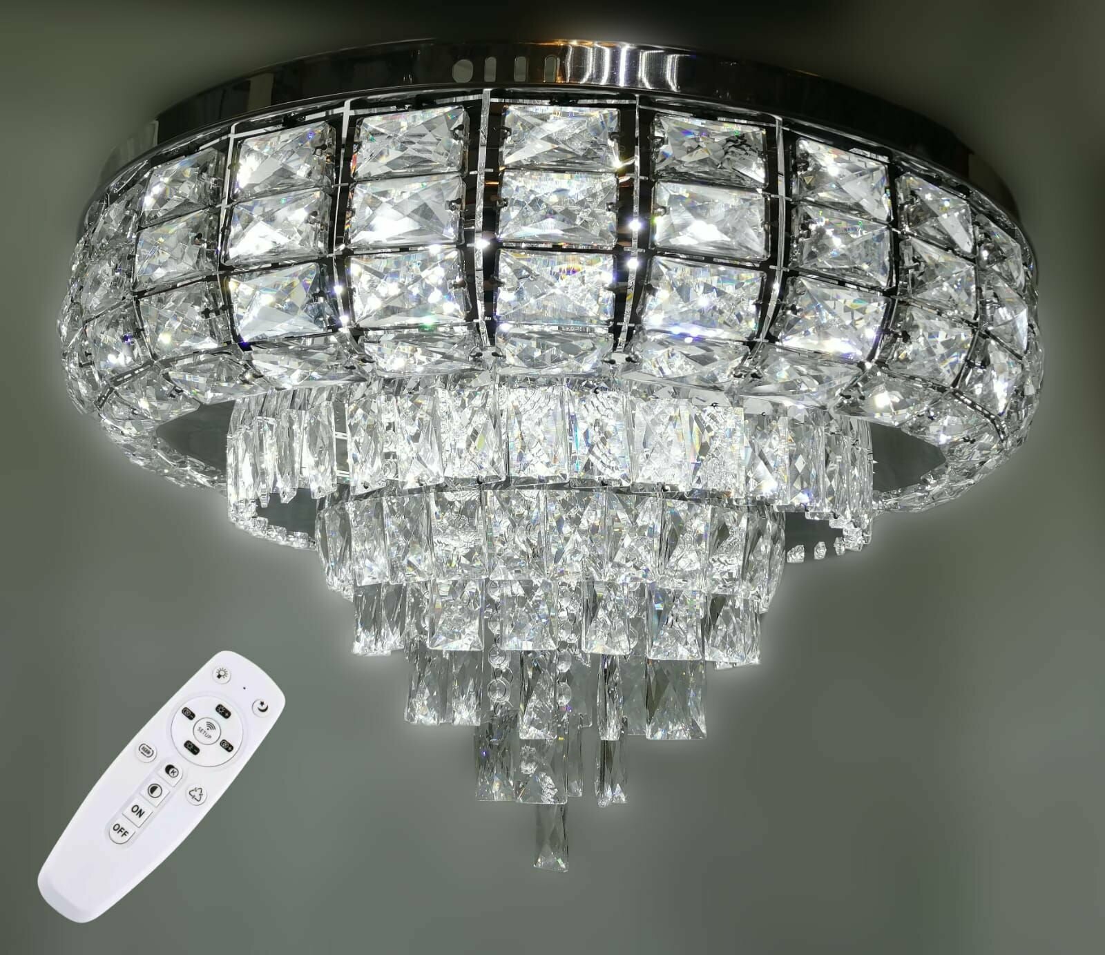 Светодиодная потолочная люстра 2692-500 LED ПДУ d500