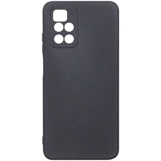 Клип-кейс PERO софт-тач для Xiaomi Redmi 10 черный - фото №1